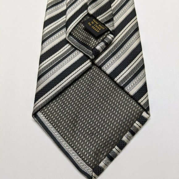 Alexander Julian Colours Striped Necktie - Picture 3 of 5